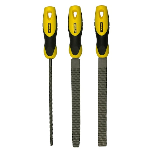 Stanley 200mm Rasp File Set 3Pc