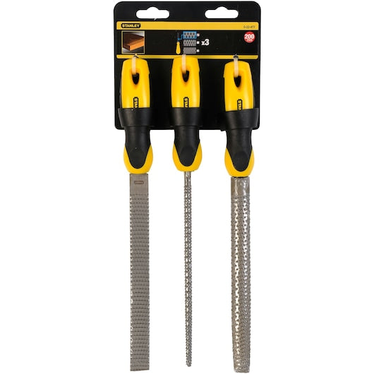 Stanley 200mm Rasp File Set 3Pc