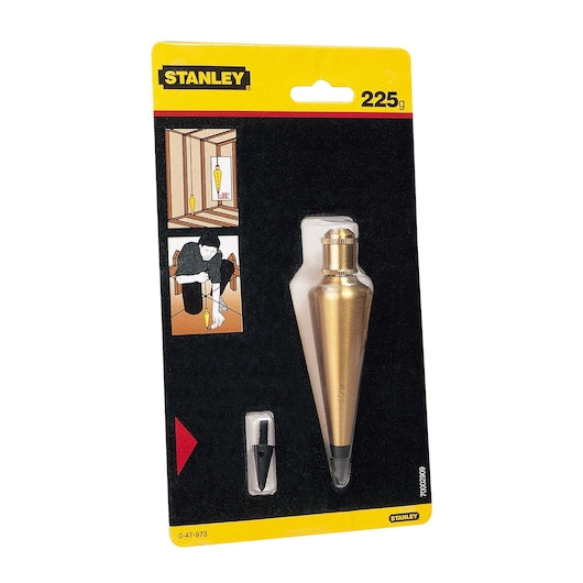 Stanley 225g Solid Brass Architect Plumb Bob