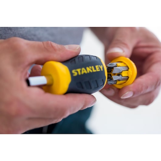 Stanley Multibit Stubby Screwdriver - Tools Warehouse