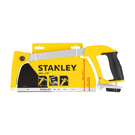 Stanley 305mm Junior Hacksaw Frame Steel Insert