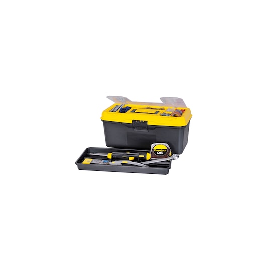 Stanley 16" Maestro Plastic Tool Box Clear Lid
