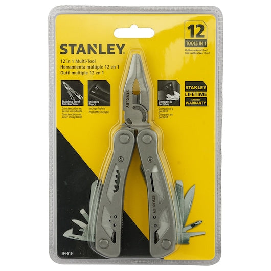 Stanley 12‑in‑1 Multitool with Carry Pouch
