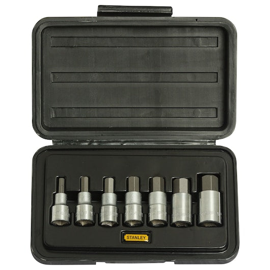 Stanley 7-Pc 1/2" Drive Hex Bit Metric Socket Set