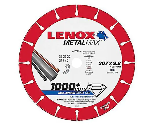 Lenox 12" Diamond Cut-Off Wheel 3.2mm