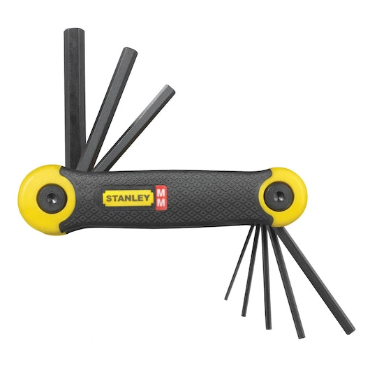STANLEY® Hex Key Metric Folding Set of 8 pc. - Tools Warehouse