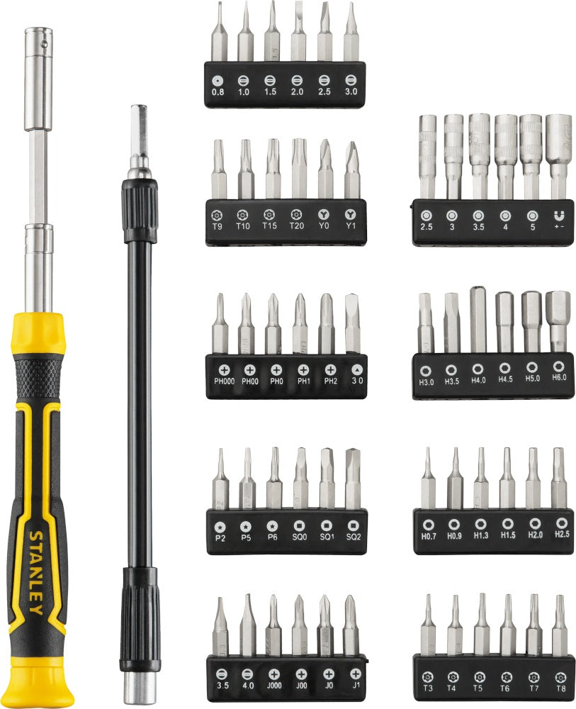 Stanley 56-Piece Precision Screwdriver Set - Tools Warehouse