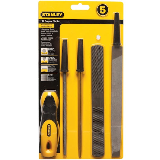 Stanley 5-Pc All Purpose File Set