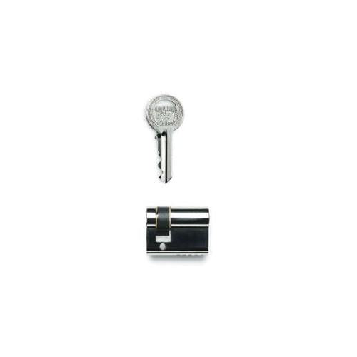 40 mm 1K half pin cylinder - Satin Steel | High Security Lock Cylinder