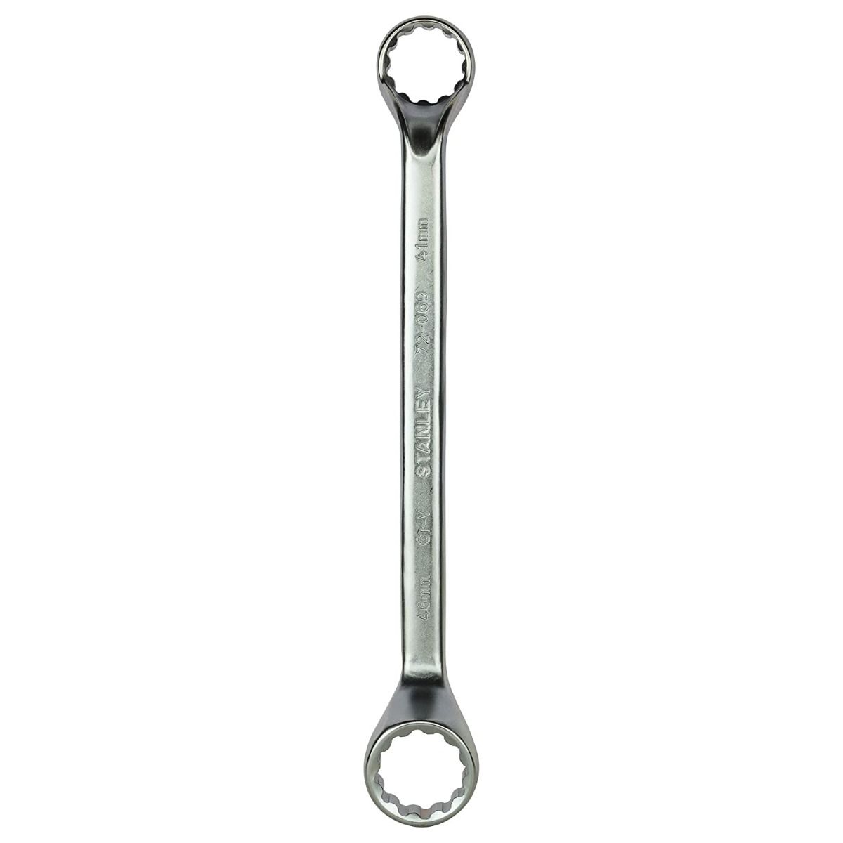 Stanley Deep Offset Bi‑Hex Ring Spanner CRV - Tools Warehouse