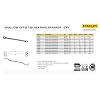 Stanley Shallow Offset Bi‑Hex Ring Spanner CRV - Tools Warehouse