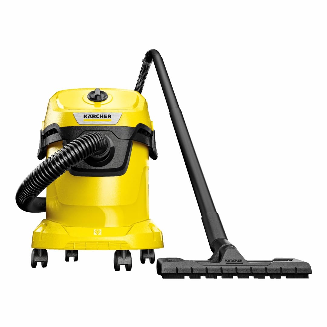 Karcher WD3V 1000W 15L Plastic Wet/Dry Vacuum Cleaner