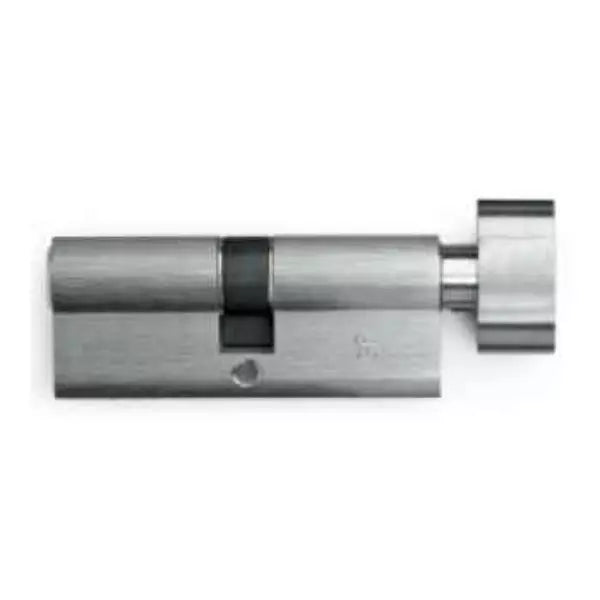 60 mm Pin Cylinder Keyless - Satin Steel
