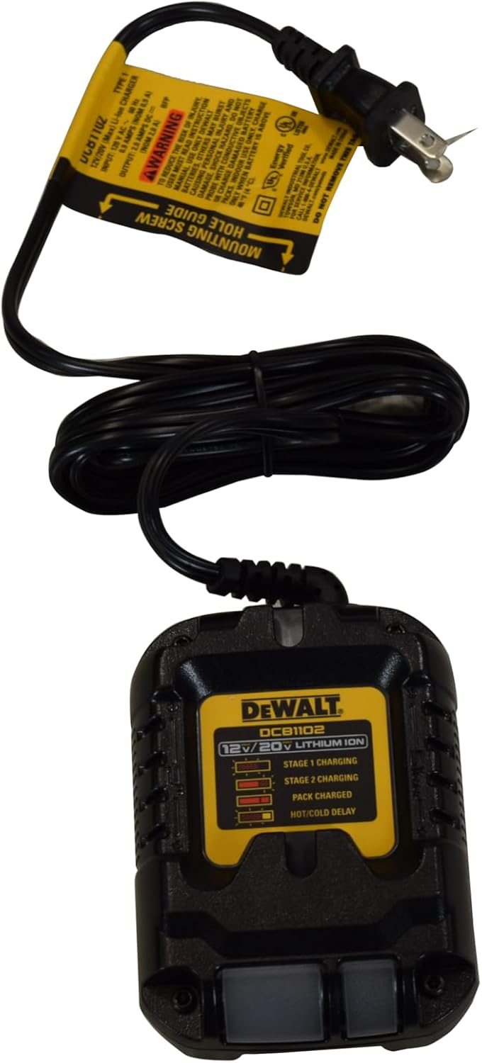 DeWalt DCB1102 12/20V 2A Li‑Ion Multi‑Volt Charger