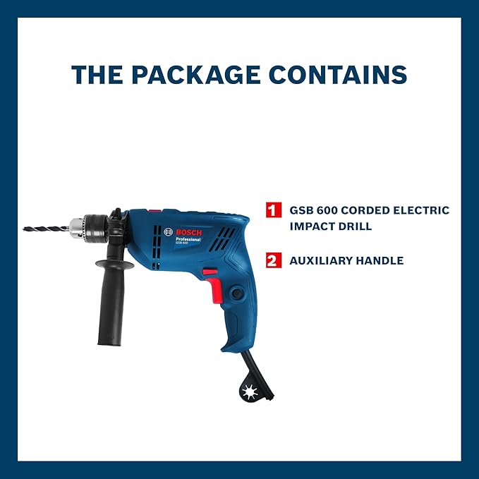 BOSCH GSB 600 Corded Electric Impact Drill - Tools Warehouse
