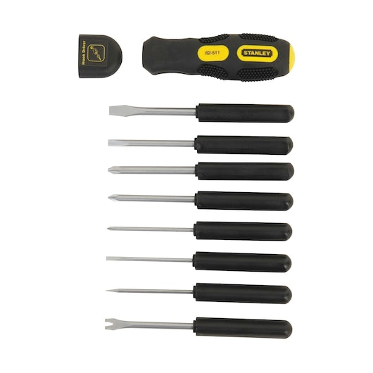 Stanley 9‑Way Professional Screwdriver Set - Tools Warehouse