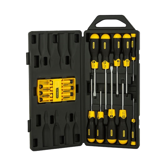 Stanley 16pc Cushion Grip Screwdriver Set - Tools Warehouse