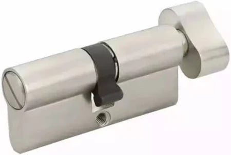 70 mm Eco Pin Cylinder 2C - Satin Steel | High Security Lock Cylinder