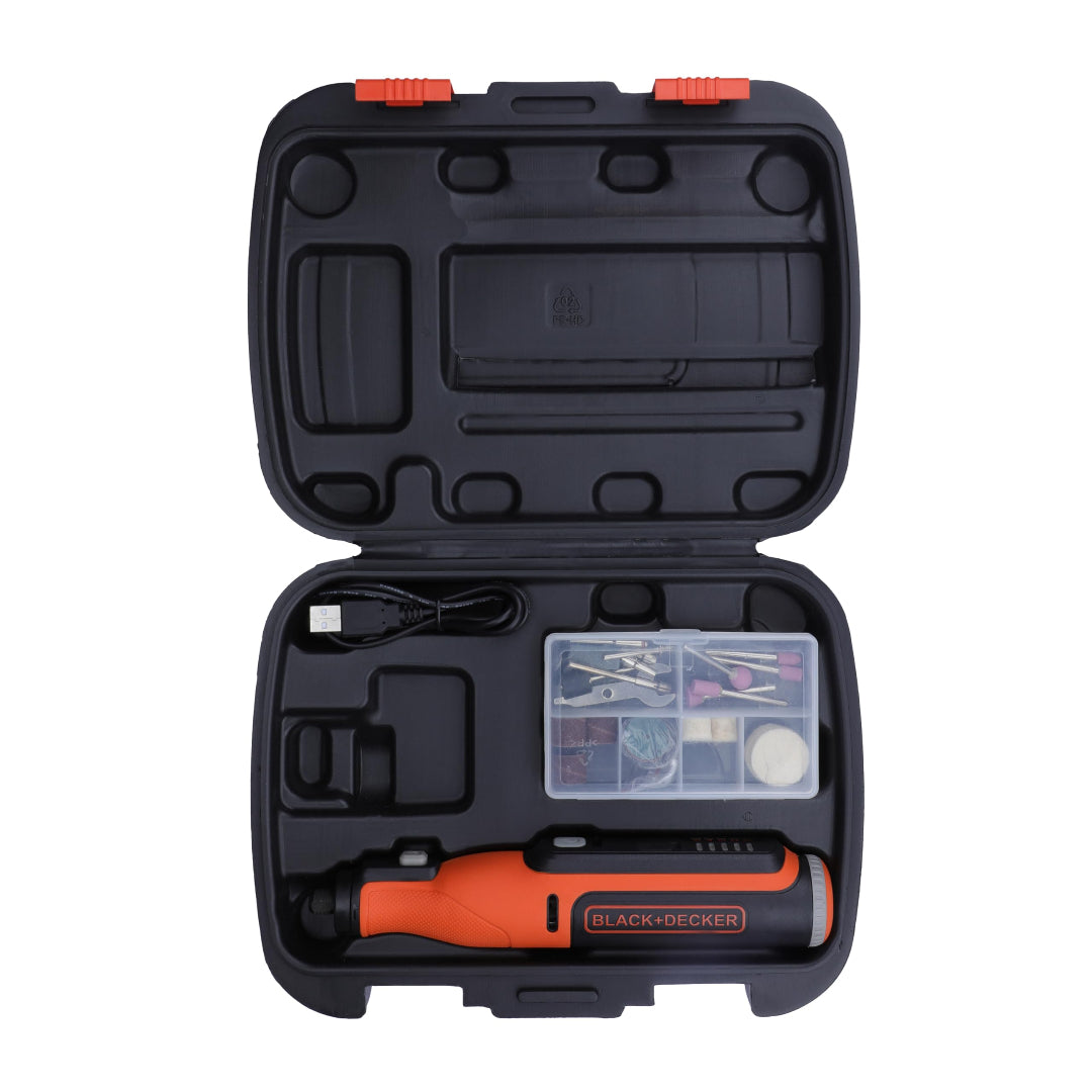 Black and Decker BCRT8K35 8V Cordless Rotary Tool Kit