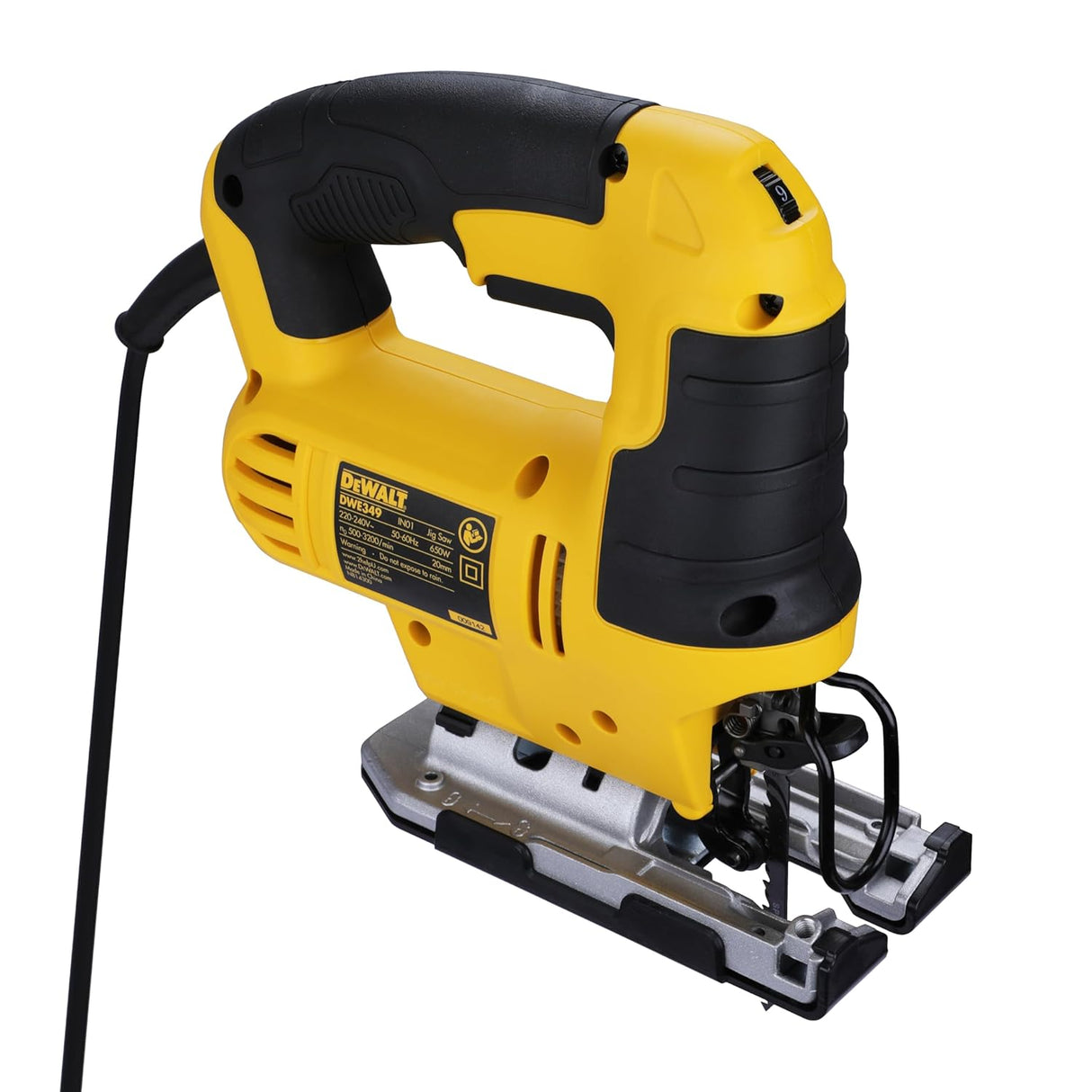 DeWalt DWE349 650W Jigsaw 20mm Stroke 800‑3200SPM