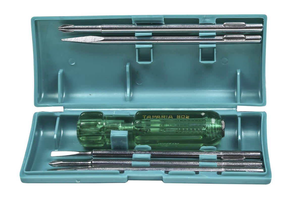 Taparia 812 Neon Bulb Screwdriver Set Silver/Green