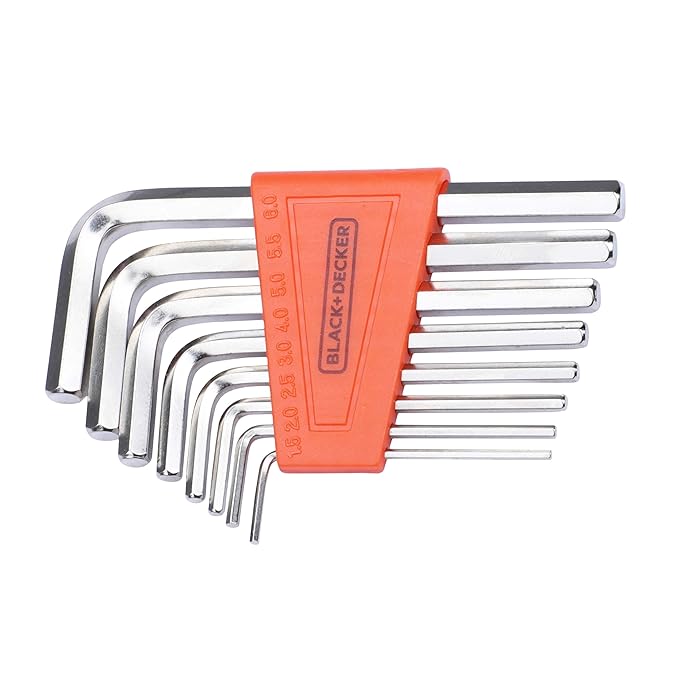 Black+Decker 8pc Hex Key Set - Tools Warehouse