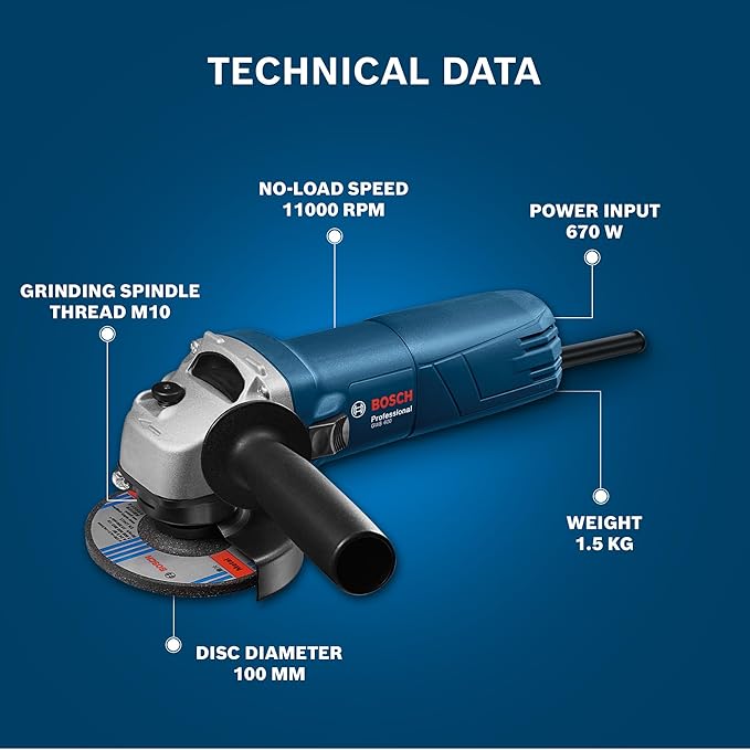 Bosch GWS 600 Professional Angle Grinder - Tools Warehouse