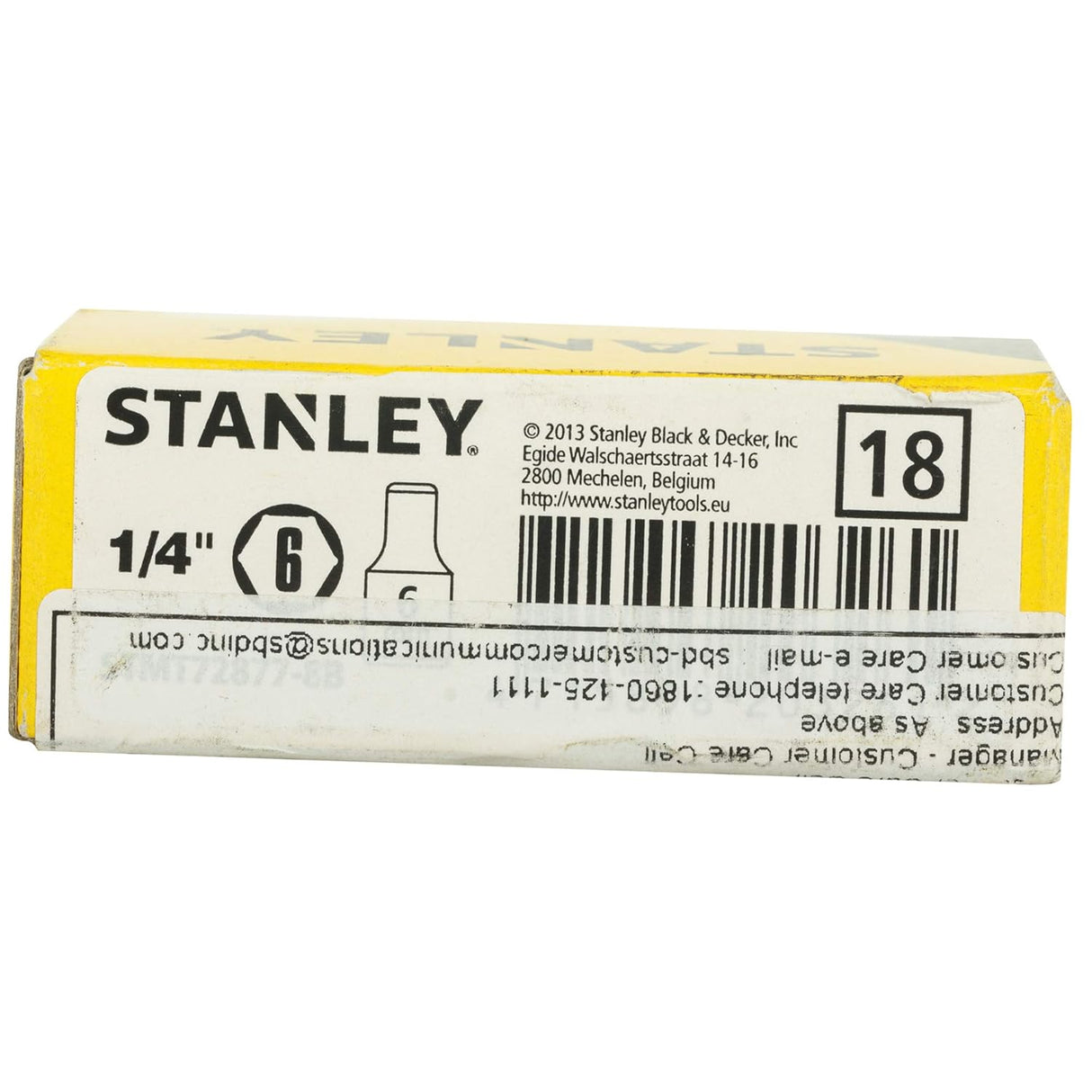 Stanley 4mm 1/4" Chrome Vanadium Socket 6PT