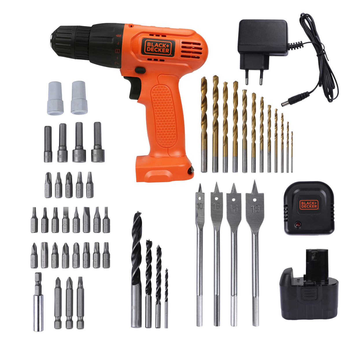 BLACK+DECKER CD121K50 12V Drill Driver Kit