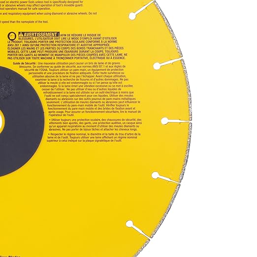 Dewalt DDW8500 14" Edge Chop Saw Blade