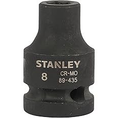 Stanley 8mm 1/2" Drive Impact Socket ANSI