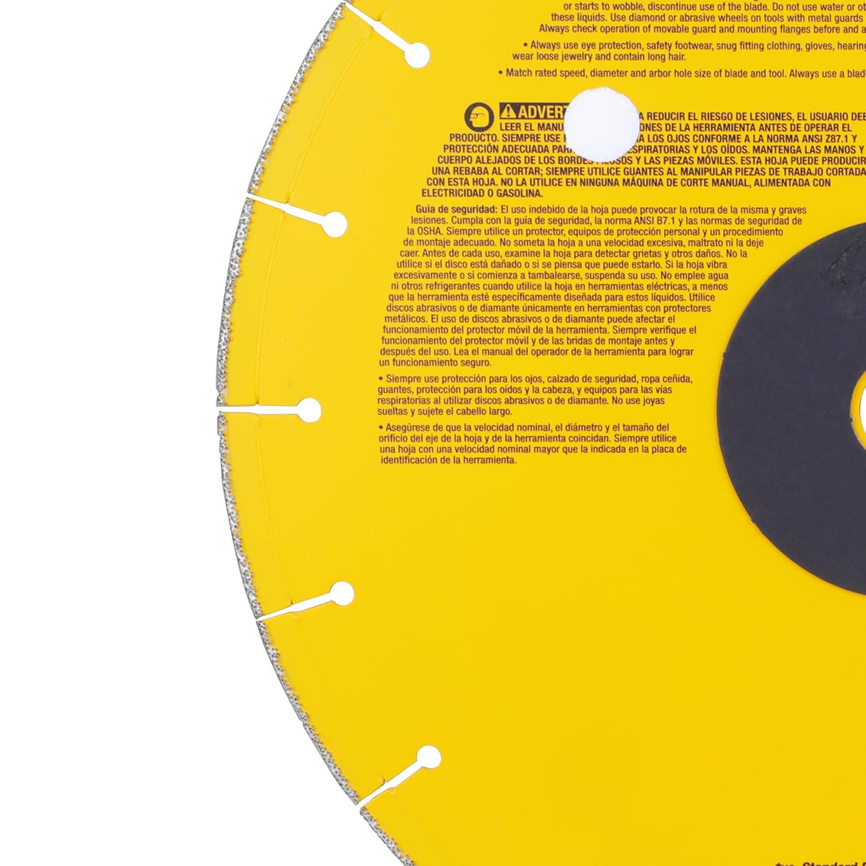 Dewalt DDW8500 14" Edge Chop Saw Blade