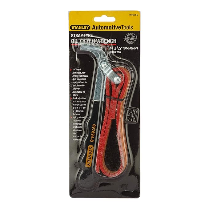 Stanley Oil Filter Wrench with Strap