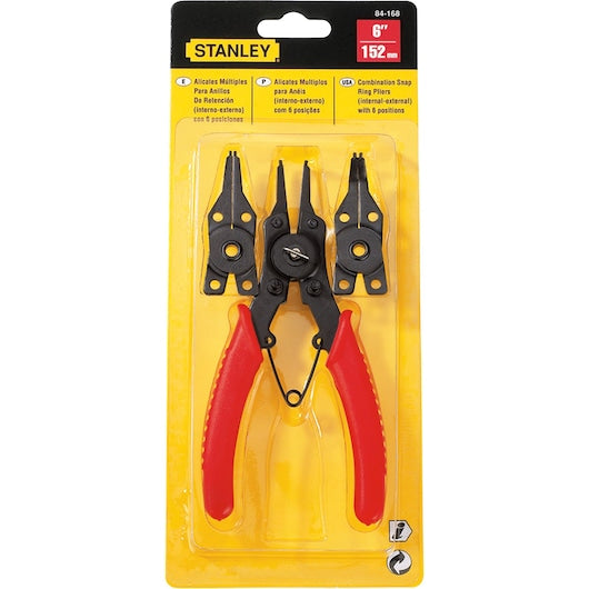 Stanley 6" Combination Snap Ring Plier