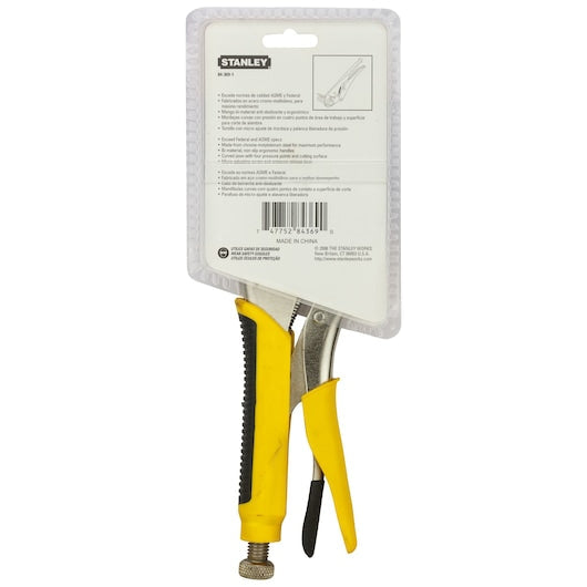 Stanley 5" Curved Jaw Locking Plier