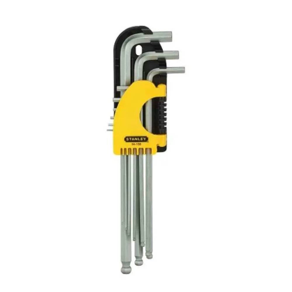 Stanley 8pc Long Spherical Hex Key Set - Tools Warehouse