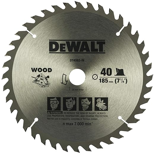DeWalt DT4062 180mm 40T TCT Circular Saw Blade