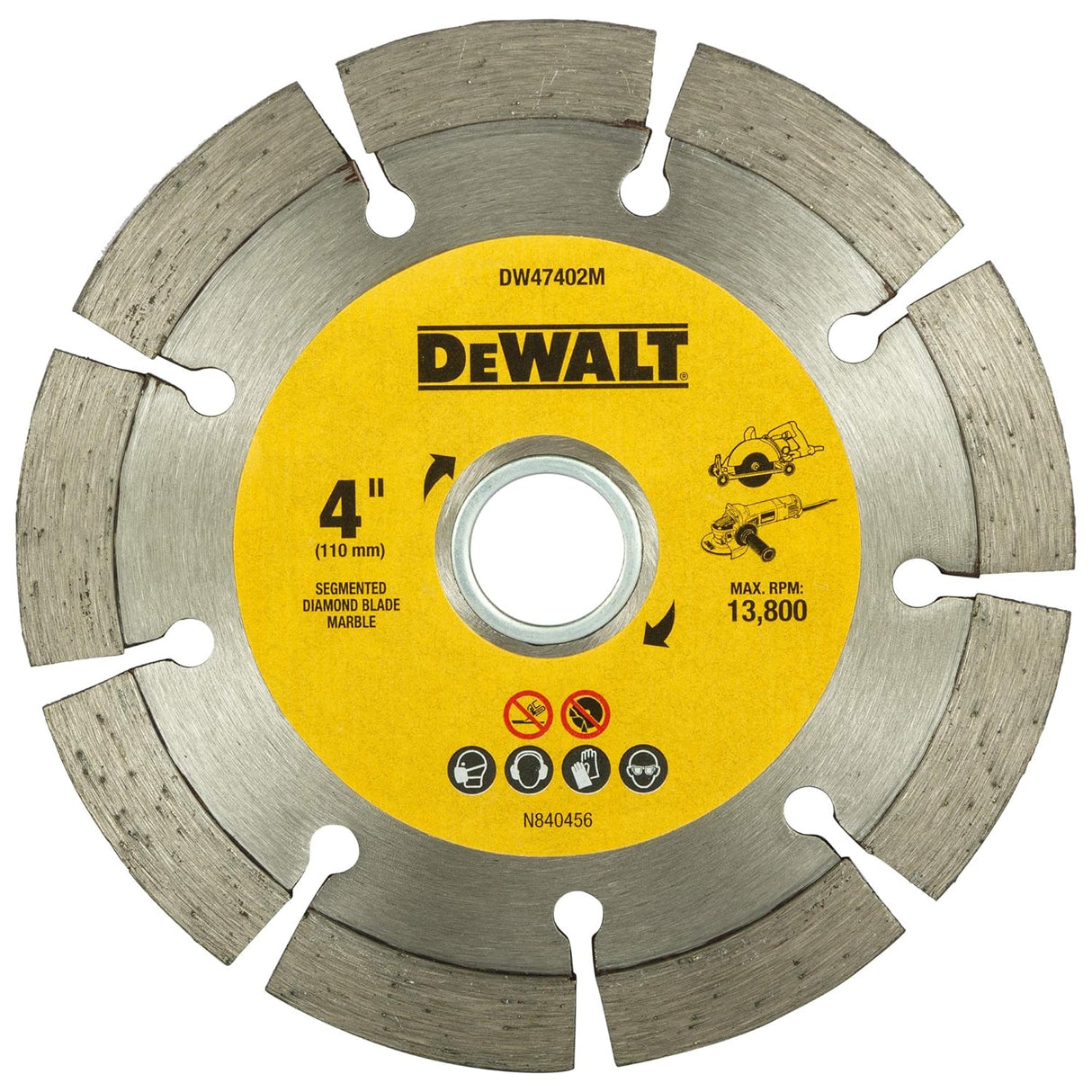 DeWalt DW47402M 110mm Segmented Marble Blade