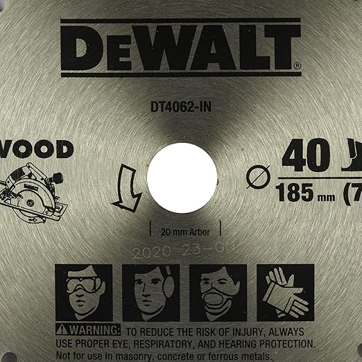 DeWalt DT4062 180mm 40T TCT Circular Saw Blade