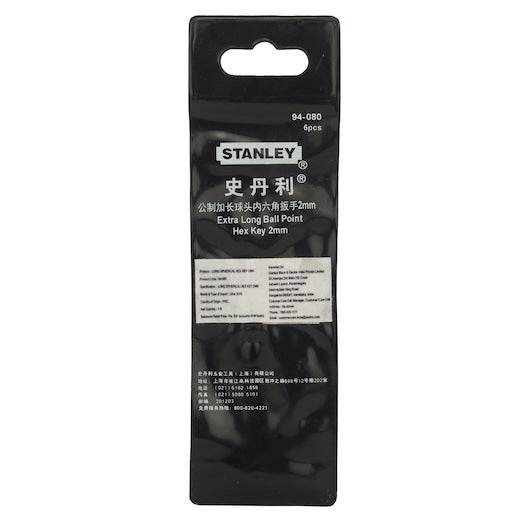 Stanley 2mm Long Ball End Hex Key 2.5mm - Tools Warehouse
