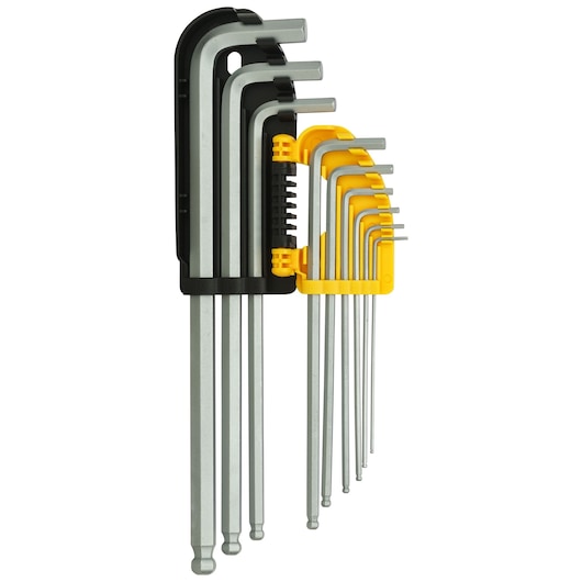 Stanley 9pc Extra Long Ball Point Hex Key - Tools Warehouse