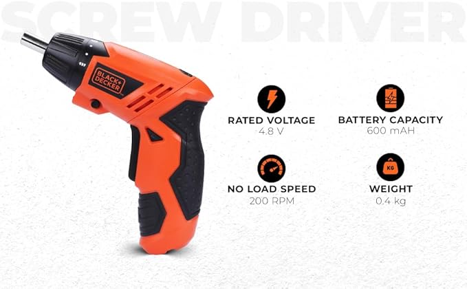 BLACK+DECKER KC4815 4.8V Cordless Screwdriver