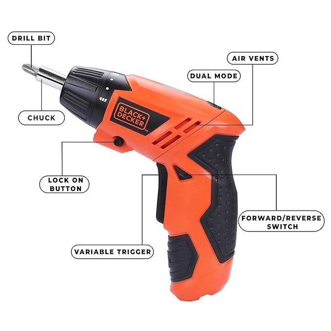 BLACK+DECKER KC4815 4.8V Cordless Screwdriver