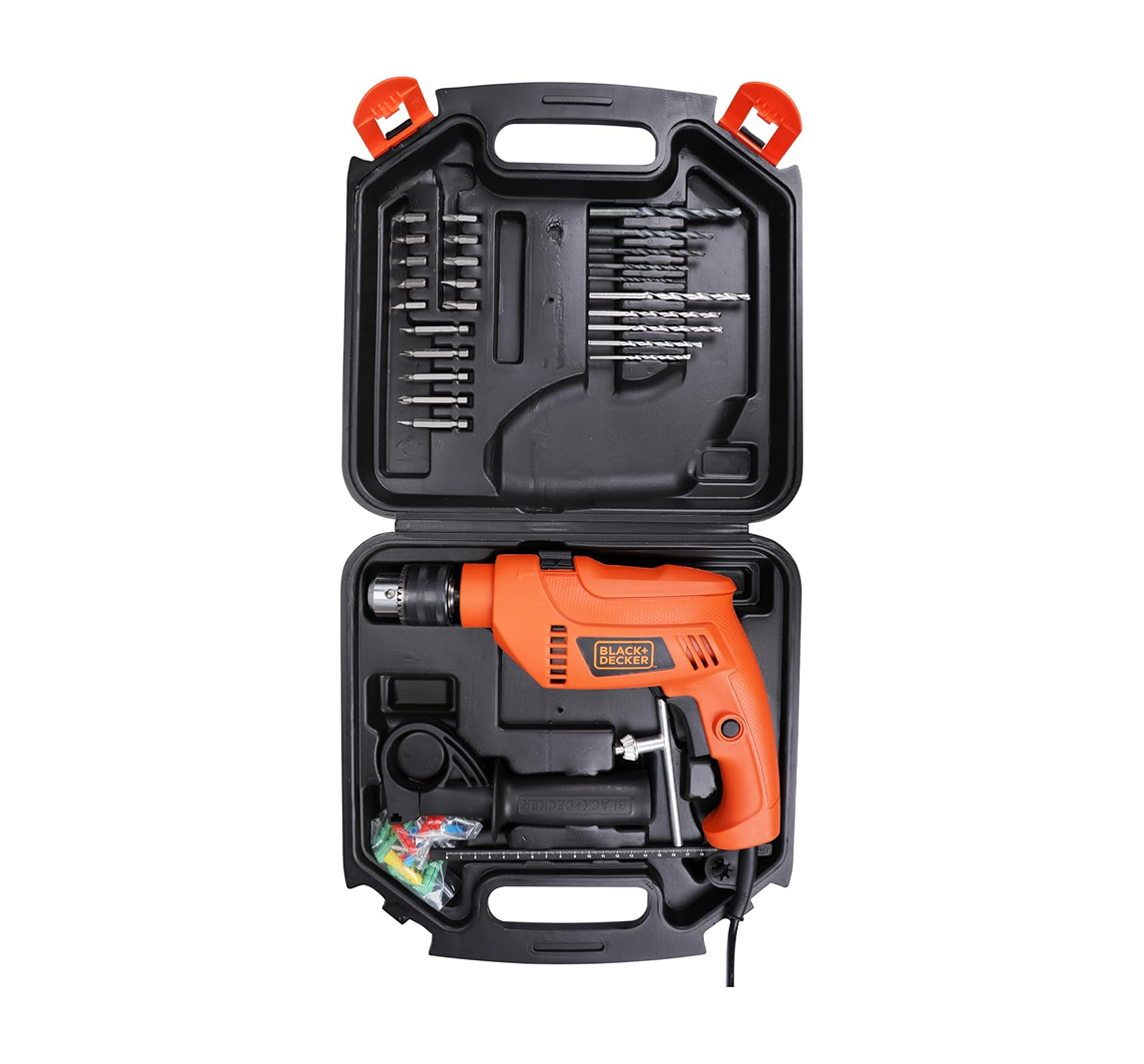 Black and Decker HD555K50 550W Impact Drill Kit