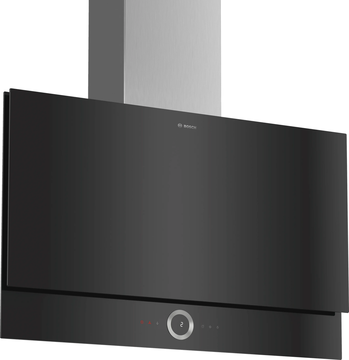 Bosch Clear Glass Black Printed Wall Chimney 90cm DWF97RV60I