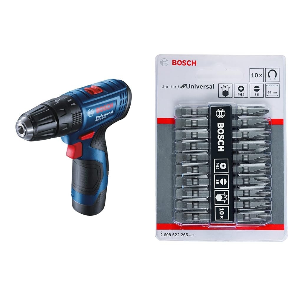 Bosch GSB 120‑LI Cordless Impact Drill Kit Blue - Tools Warehouse