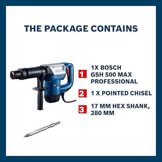 Bosch GSH 500 Max Demolition Hammer Corded - Tools Warehouse