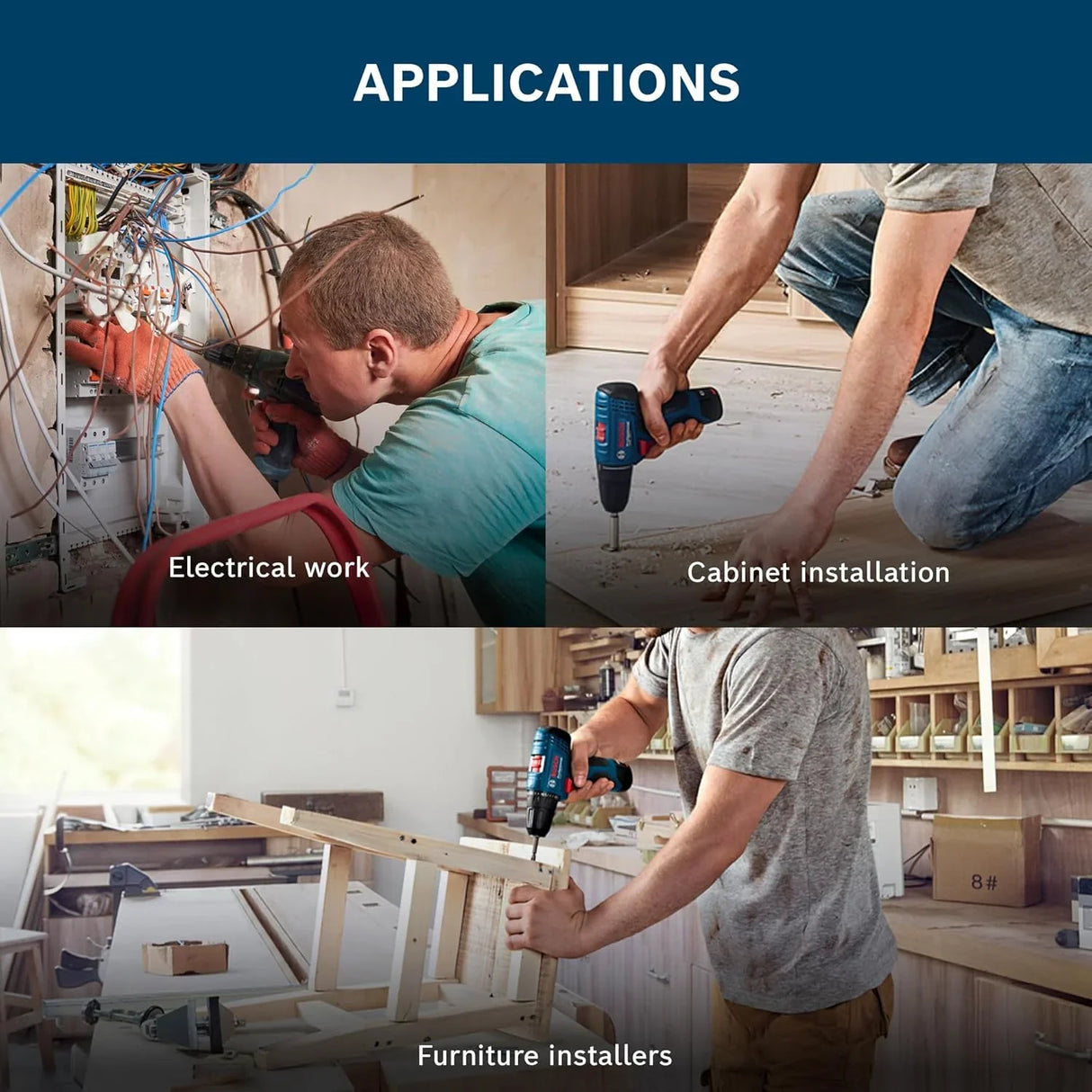 Bosch GSR 120‑LI Cordless Drill Driver Kit Pro - Tools Warehouse