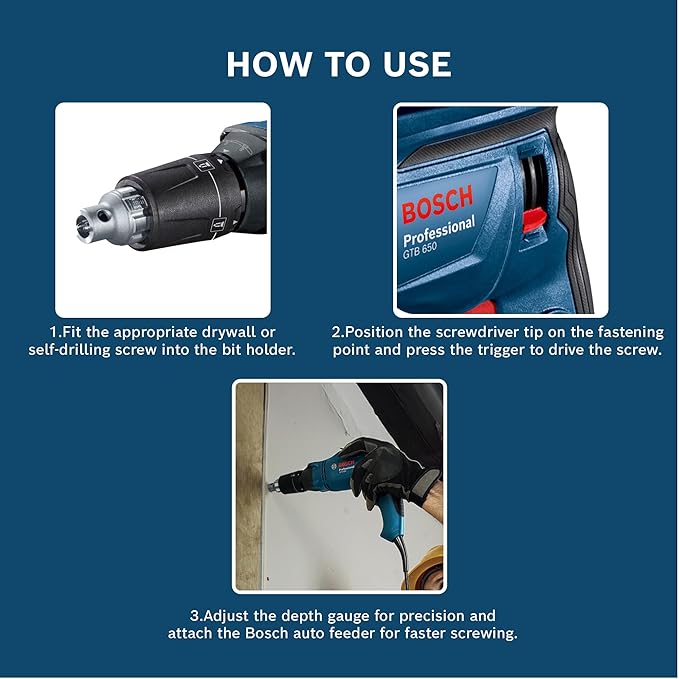 Bosch GTB 650 Professional Drywall Screwdriver - Tools Warehouse