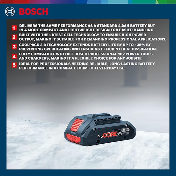 Bosch ProCORE 18V 4.0Ah Battery Pack - Tools Warehouse